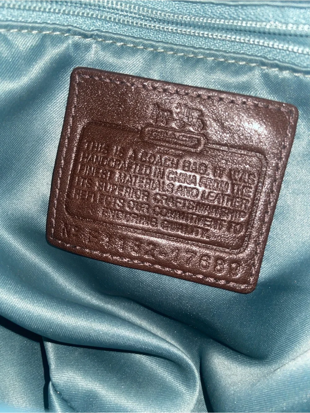 Coach bag signature